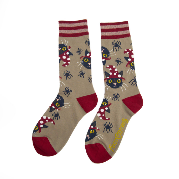 Witchy Whiskers Crew Socks - sukat - FootClothes
