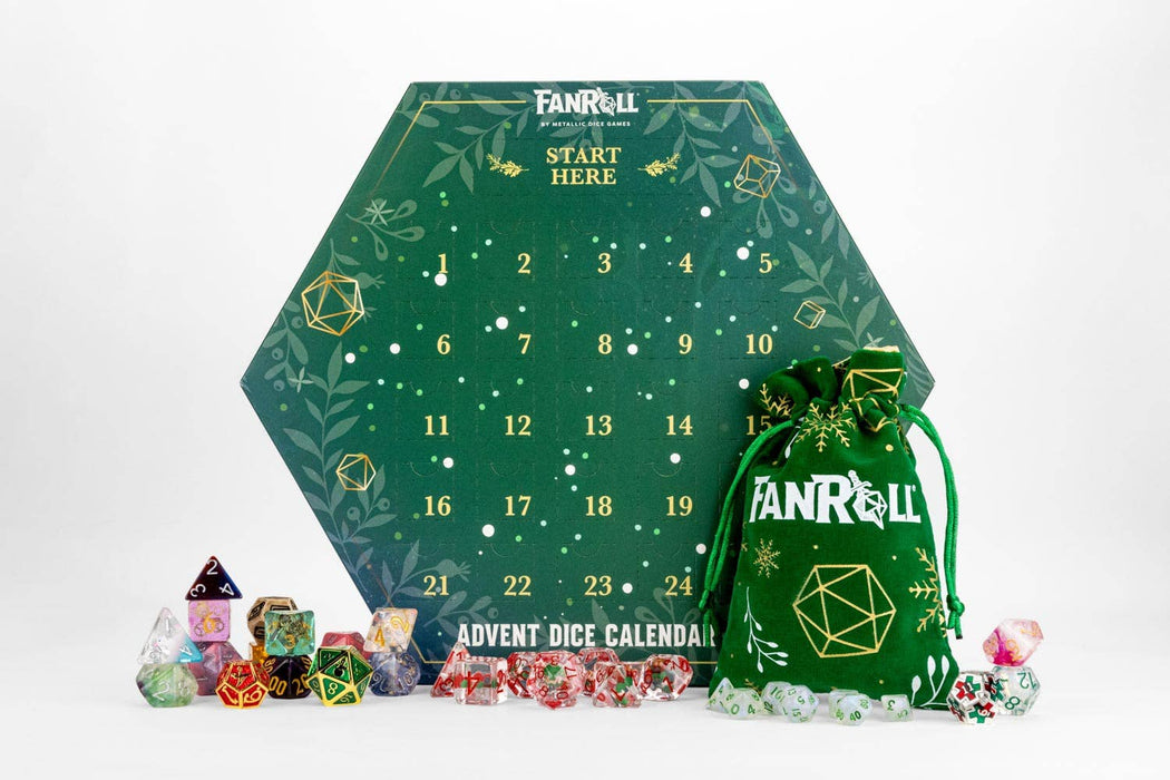 FanRoll Holiday Dice Advent Calendar 2025 - Noppajoulukalenteri - Fanroll