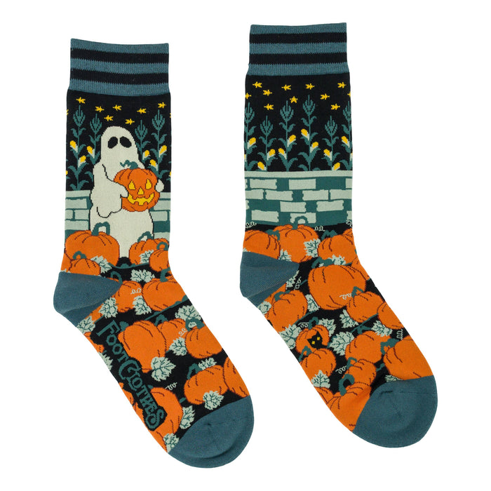 Ghoulish Gourd Crew Socks - sukat - FootClothes