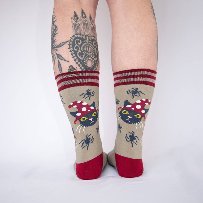 Witchy Whiskers Crew Socks - sukat - FootClothes