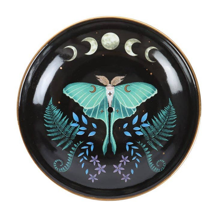 Luna Moth Keraaminen suitsukeastia