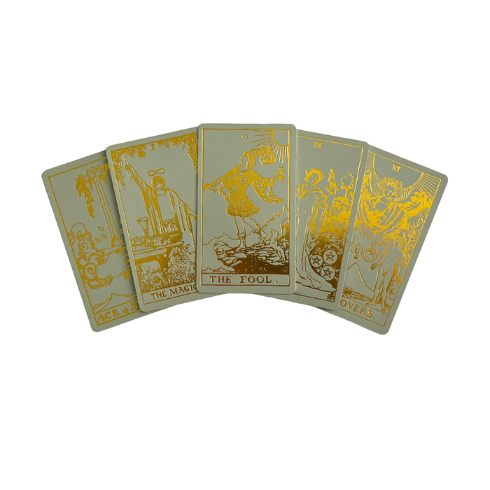 Sage Edition Tarot Deck | Classic Tarot Design and Gold Foil