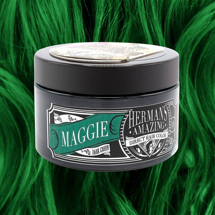 Maggie Dark Green - vegaaninen suoraväri, Herman's Amazing