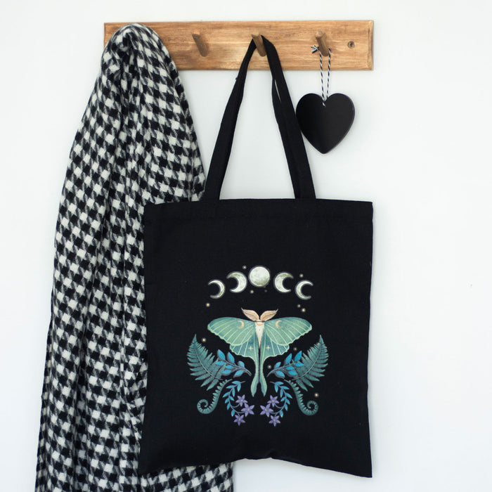 Luna Moth Printed Tote Bag