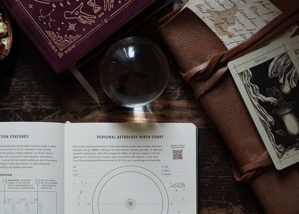 Astrological Planner 2026 - Pomegranate Velvet - Magic of I