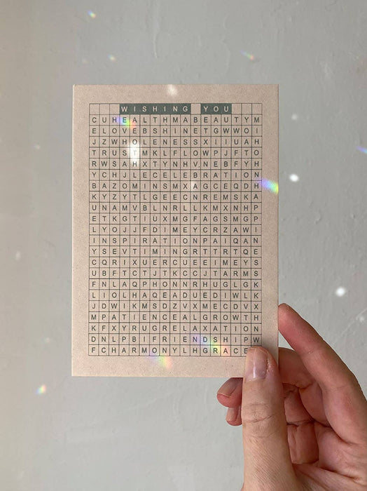WISHING YOU...  - POSTIKORTTI- WORDSEARCH QUIZ