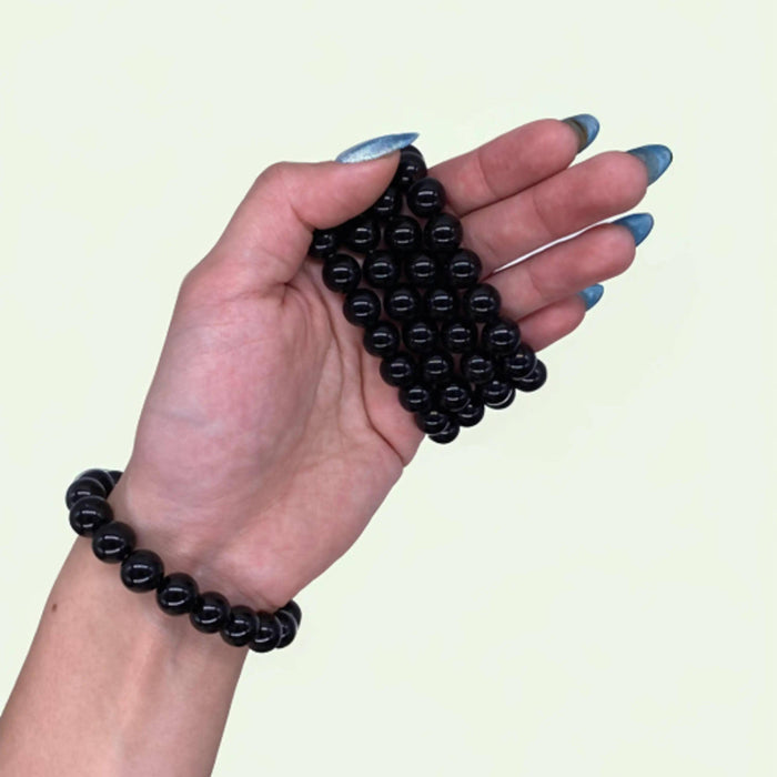 Black Obsidian crystal bracelet