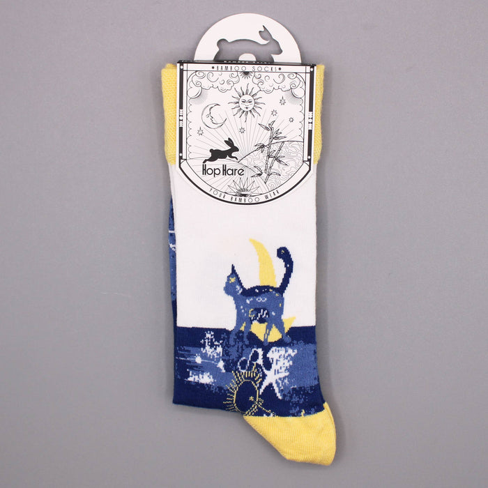 Hop Hare Bamboo Socks (41-46) - Midnight Cat
