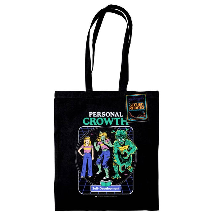 Personal Growth - black tote bag - Steven Rhodes