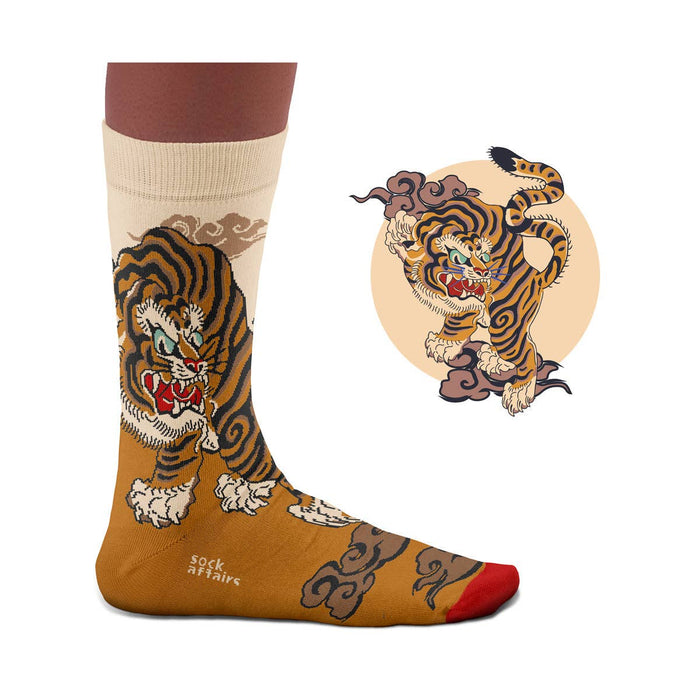 Perinteinen tiikeritatuointi sukat – Sock Affairs