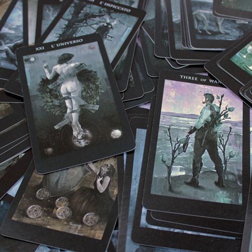 The Darkness of Light Tarot - Preloved OOP 2 signed case and book - Tony DiMauro