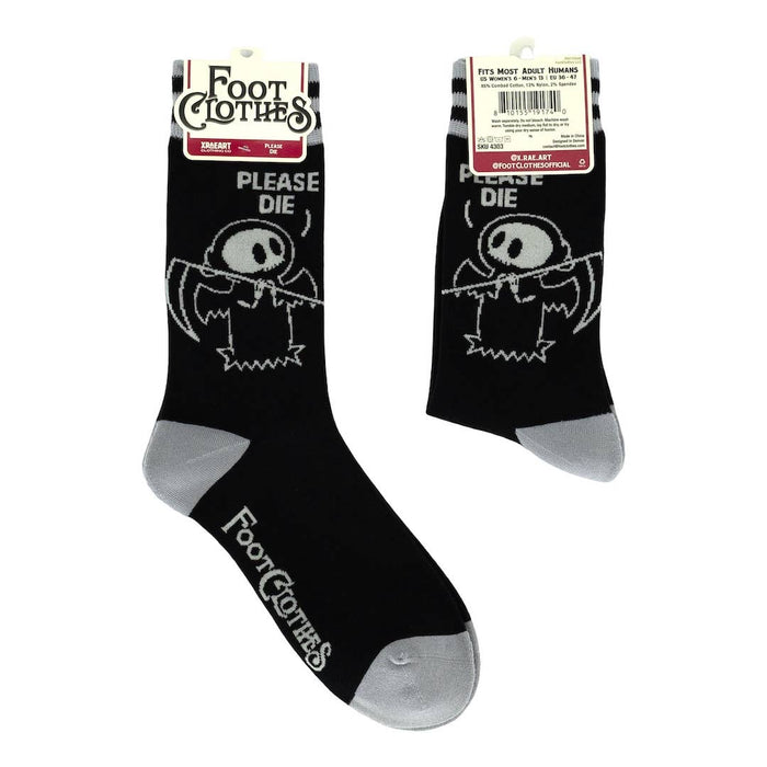 Please Die Crew Socks - sukat - FootClothes