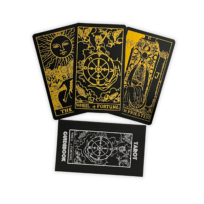 Black Gold Tarot Deck | Classic Tarot Design and Gold Foil
