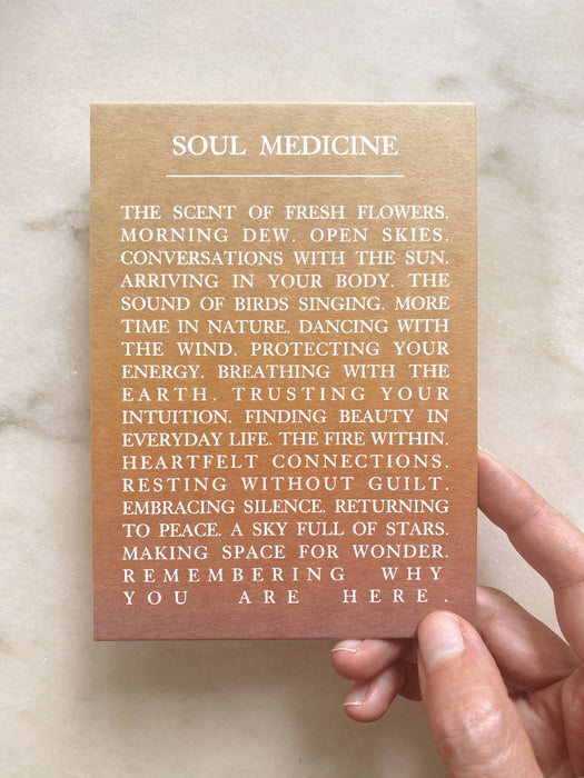SOUL MEDICINE - POSTCARD -