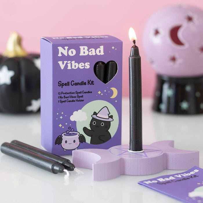 Ei huonoja viboja - No Bad Vibes - loitsukynttiläsetti