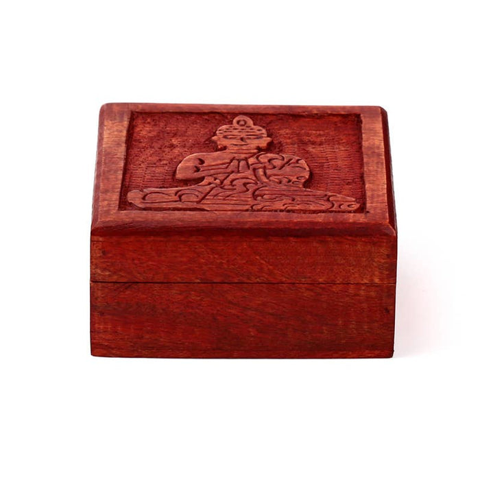 Mango Wood Thai Buddha Jewelry Box