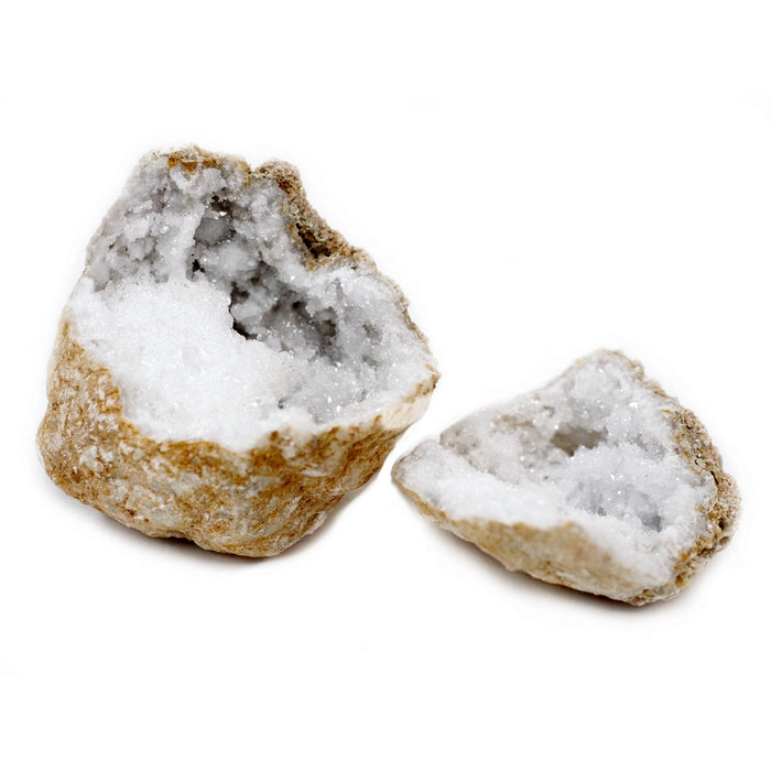 Quartz geode calcite size approx. 10-12 cm