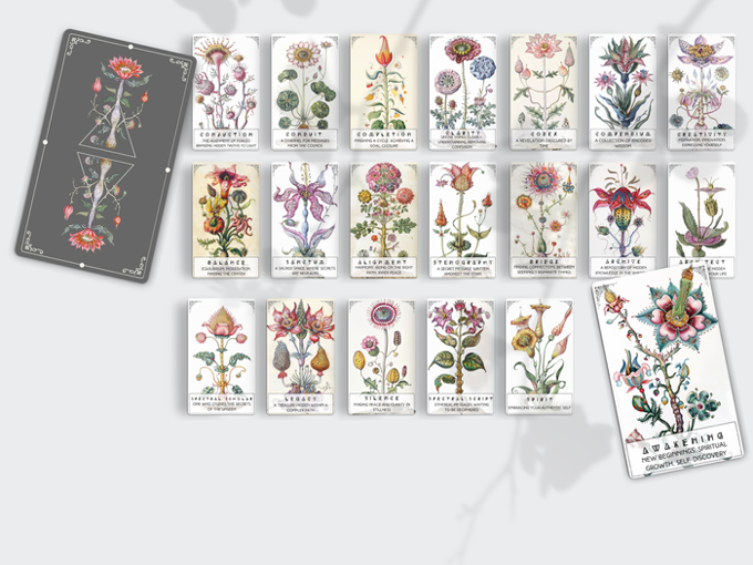 Voynich Oracle Deck: Unveil the Mysteries of the Enigmatic Manuscript - Griffin Publishing (Kickstarter 2025)