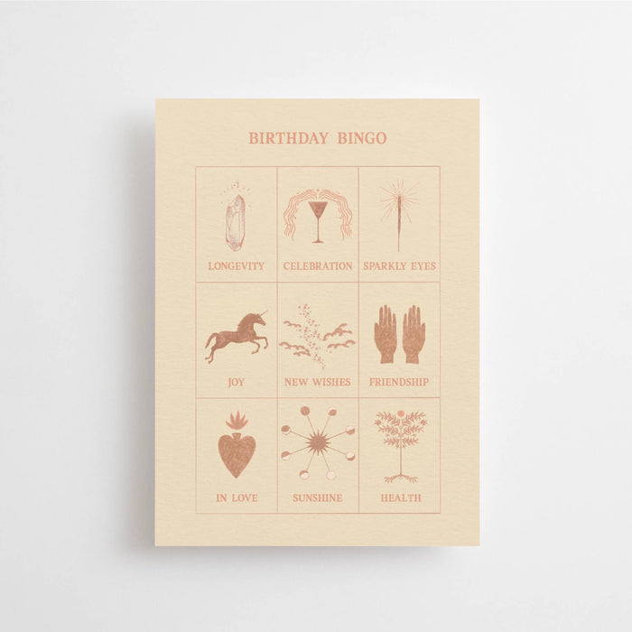 BIRTHDAY BINGO - POSTCARD