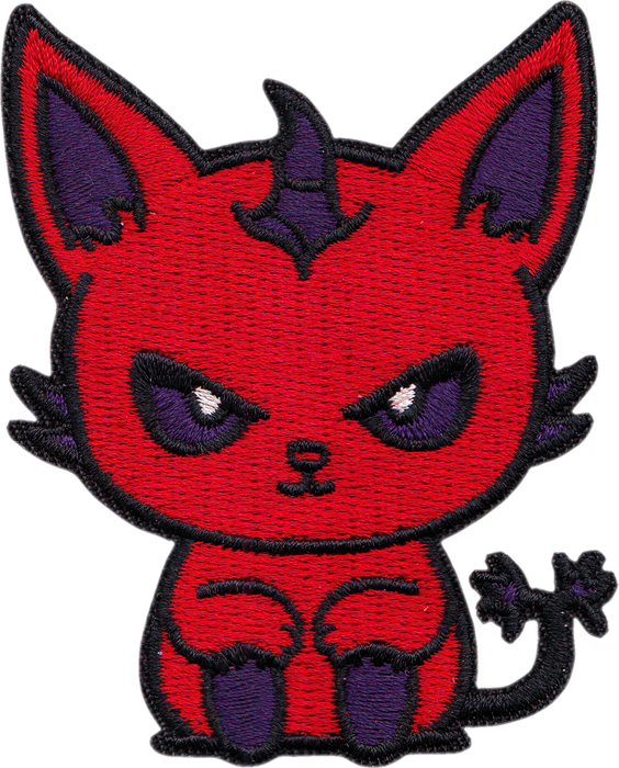 Red Demon Kitty – kangasmerkki