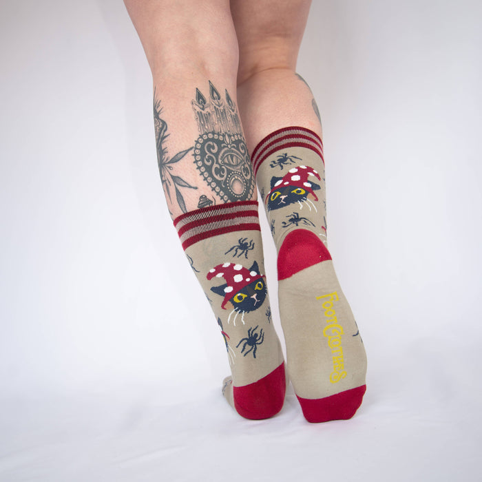 Witchy Whiskers Crew Socks - sukat - FootClothes