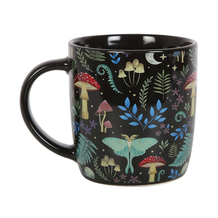 Tasse mit dunklem Waldmuster, 340 ml 