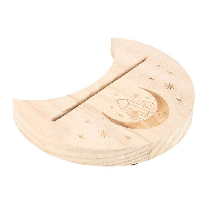 Puinen Puolikuu Korttipidike