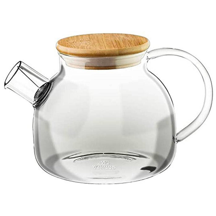 Lasinen teekannu suodattimella ja bambukannella, 1 l - Tea soul