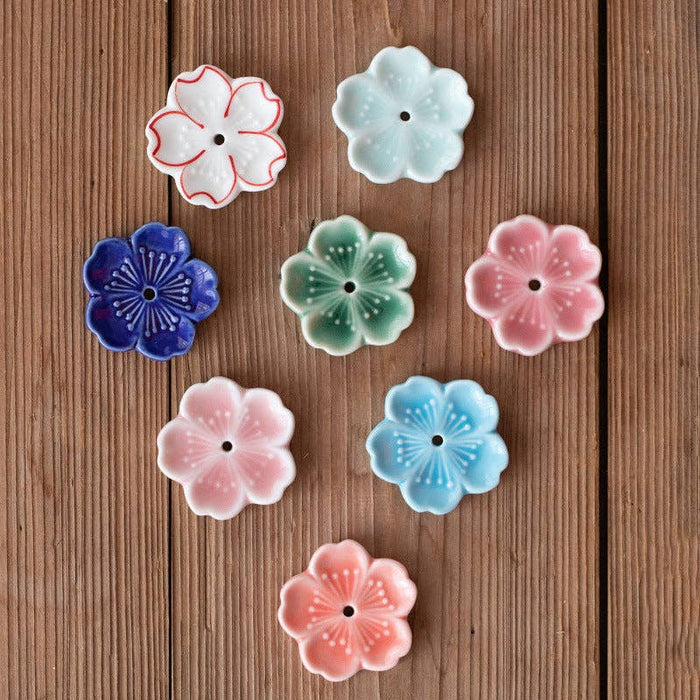 Gohobi Ceramic Flower -käsintehty suitsuketeline