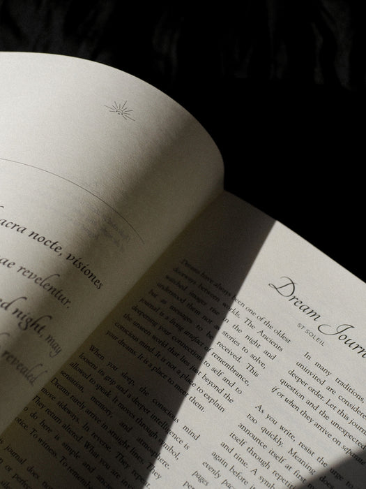 Sacred Dreams Journal, Black Linen Edition II - St Soleil