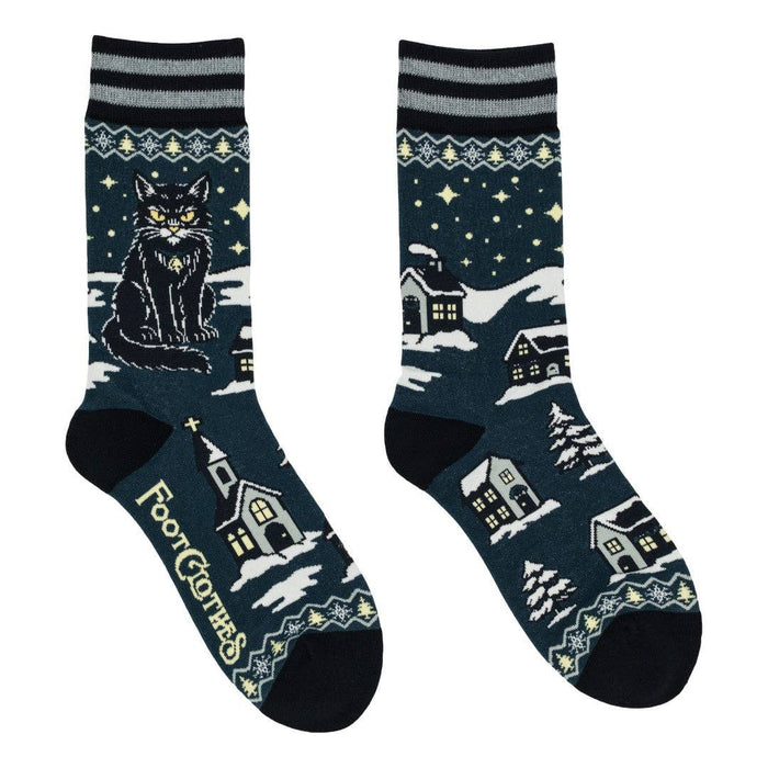 Yule Cat Crew Socks - sukat - FootClothes