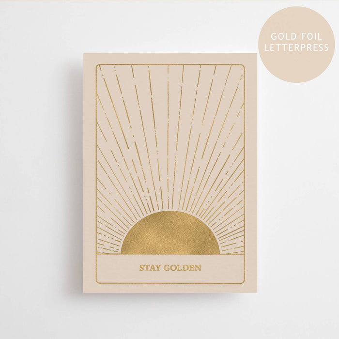 STAY GOLDEN - GOLD EDITION - Postikortti