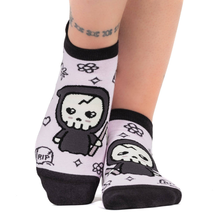 Pastel Goth Grim Reaper -nilkkasukat - FootClothes
