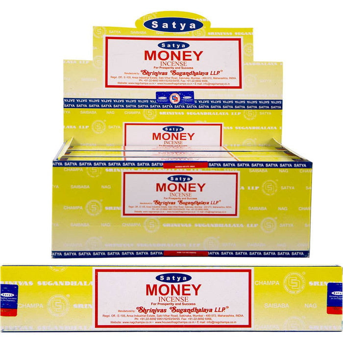 Money Nag Champa 12g Räucherstäbchen – Satya