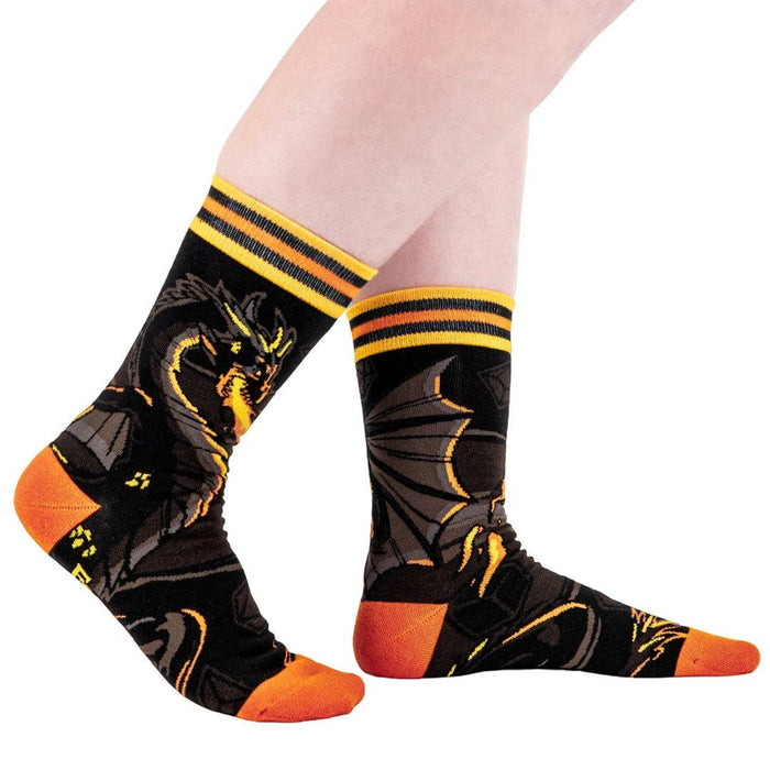 Dragon's Flame Crew Socks - sukat - FootClothes