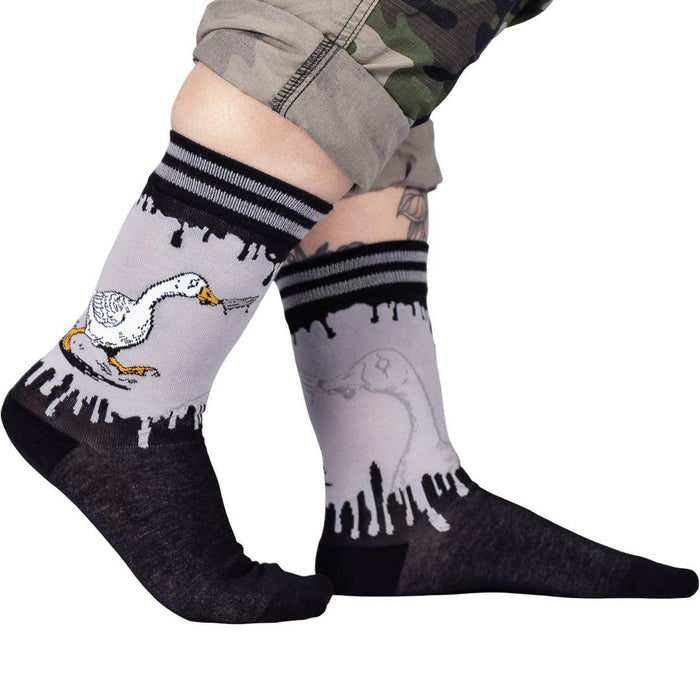 Not-So-Silly Goose Crew Socks - sukat - FootClothes