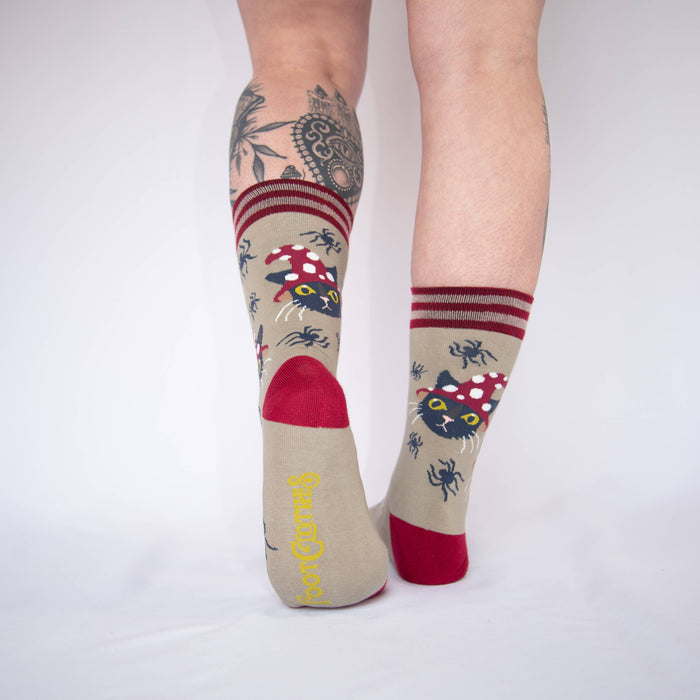 Witchy Whiskers Crew Socks - sukat - FootClothes