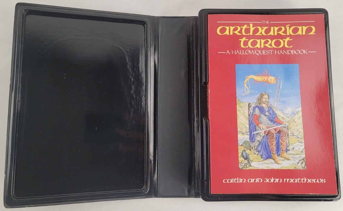 The Arthurian Tarot - John Matthews and Caitlín Matthews (vtg1990,Paperback)(Preloved, OOP, RARITIES)