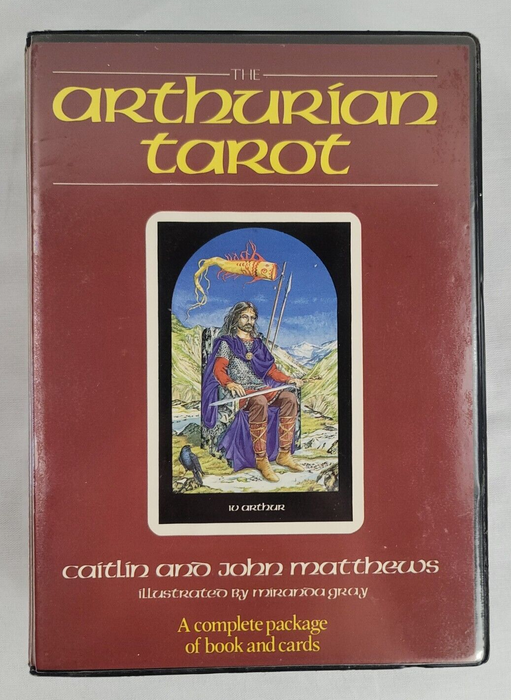 The Arthurian Tarot - John Matthews and Caitlín Matthews (vtg1990,Paperback)(Preloved, OOP, RARITIES)