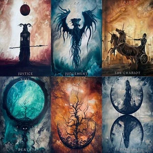 Dark Fantasy Tarot - 78 Card Tarot Deck Featuring Otherworldly Fantasy Art - J Edward Neill