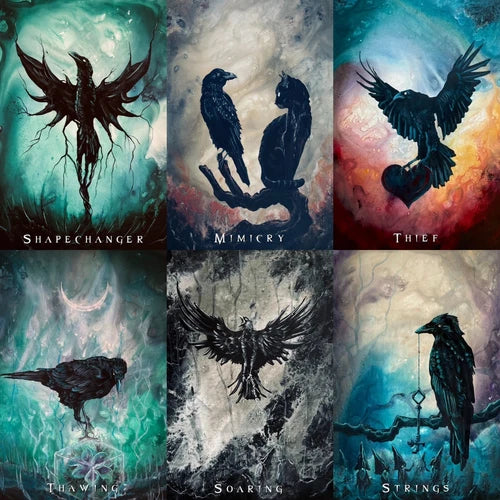 Wisdom of the Raven Oracle - 52 Card Oracle Deck Featuring Surreal Crow Artwork - J Edward Neill (Kopio)