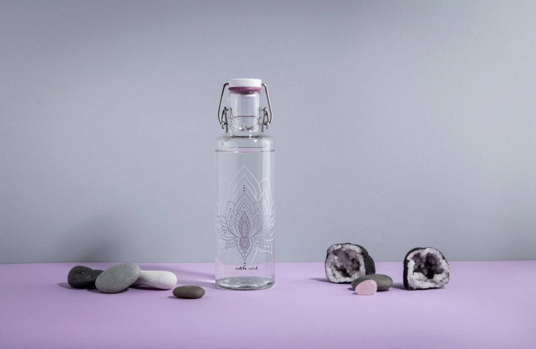 Soulbottles Just breathe - lasinen juomapullo 0,6l