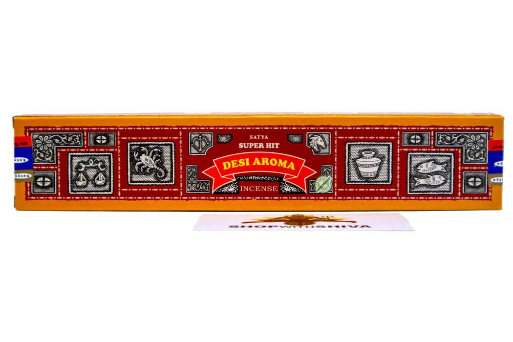 Satya Super Hit Desi Aroma suitsuketikut 15g - Satya