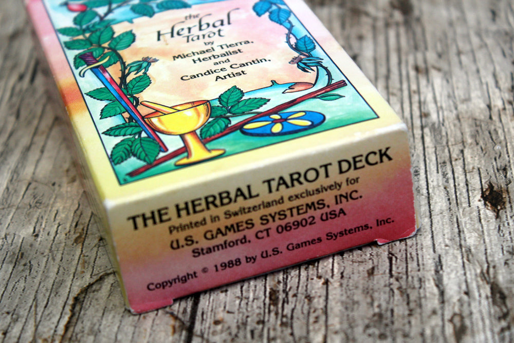 The Herbal Tarot Deck vtg 1988 - Michael Tierra, Candice Cantin (preloved, OOP)