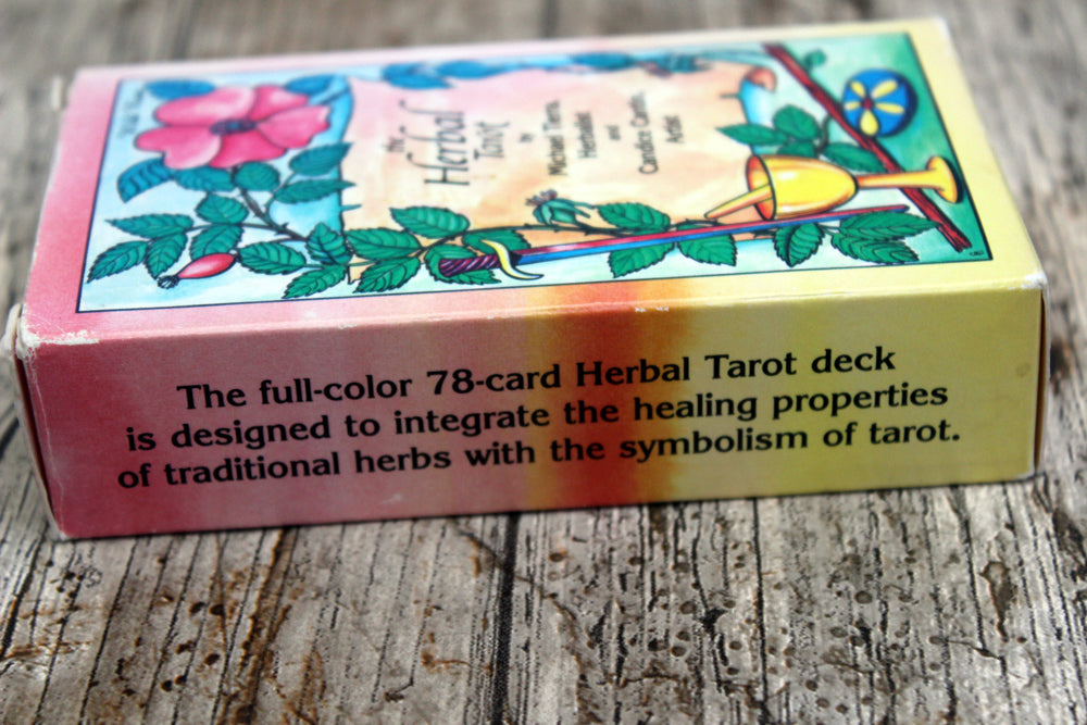 The Herbal Tarot Deck vtg 1988 - Michael Tierra, Candice Cantin (preloved, OOP)