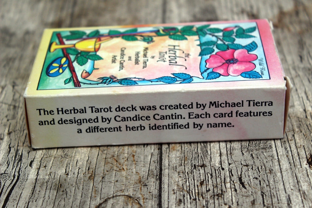 The Herbal Tarot Deck vtg 1988 - Michael Tierra, Candice Cantin (preloved, OOP)