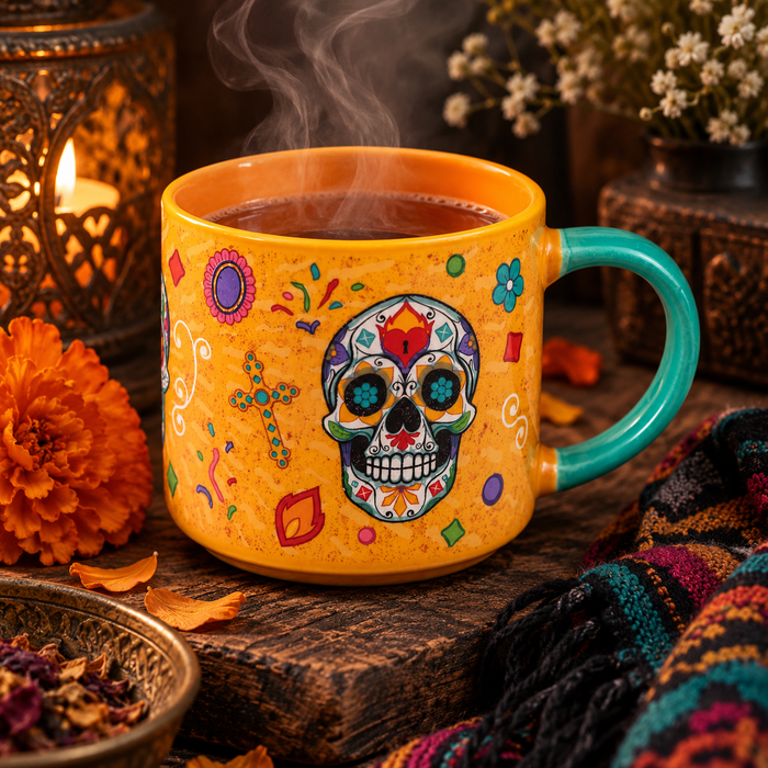 Day of the Dead -posliinimuki 470 ml