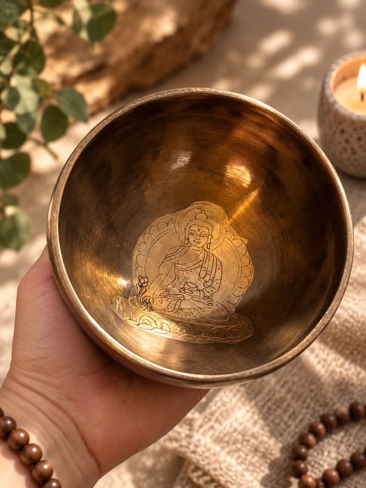 Medicine Buddha Äänimalja 400-600g  chakramalja