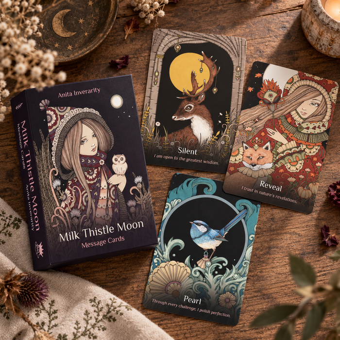 Milk Thistle Moon Message Cards – Anita Inverarity