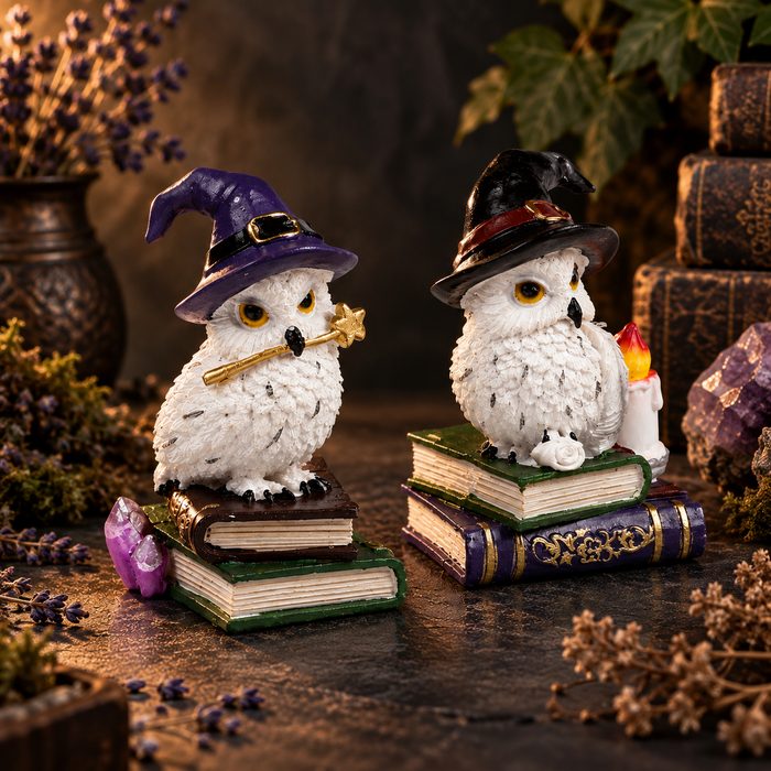 Wise Old Magical Owl – pöllöpatsas loitsukirjojen päällä